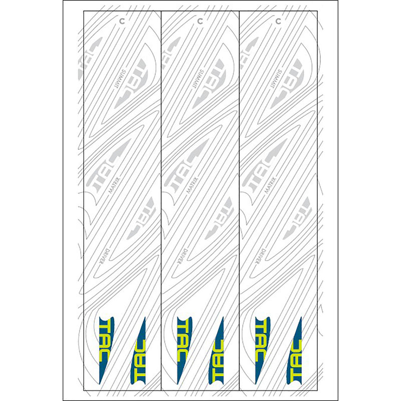 TAC Vanes Arrow Specific Wraps White Size C 4.675 13 pk.