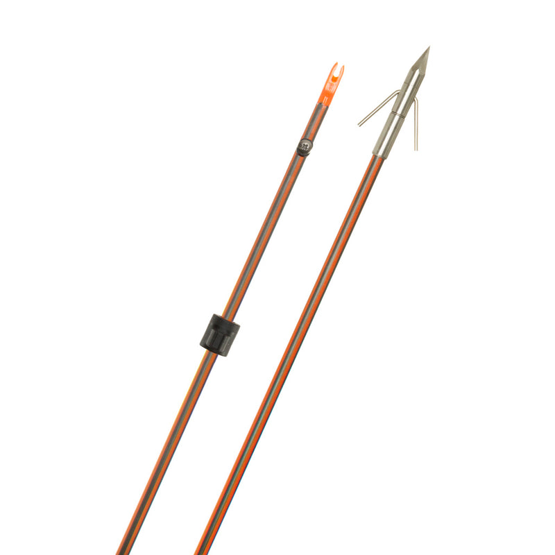 Fin Finder Hydro Carbon IL Bowfishing Arrow with Big Head Pro Point