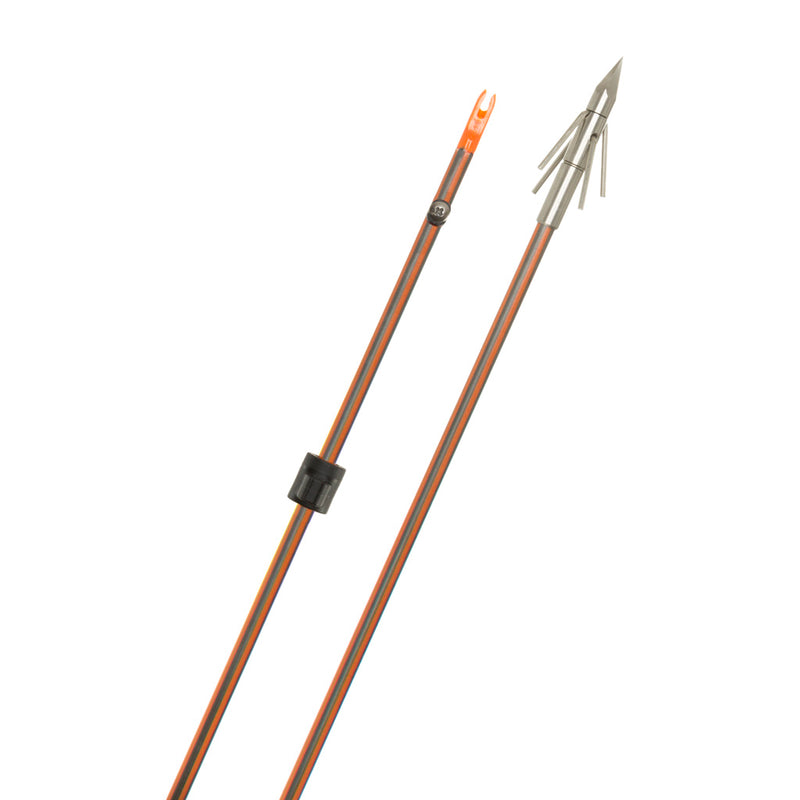 Fin Finder Hydro Carbon IL Bowfishing Arrow with Big Head Xtreme Point