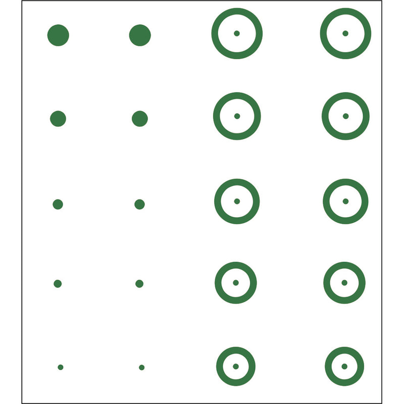 Gunstar Pro Series Chubbie Reticle Set Green