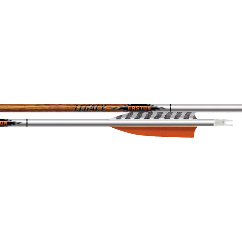 Easton Carbon Legacy 5mm Arrows 4 in. Helical Feathers 340 6 pk.