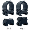 VersaRing Universal Scope Rings Black 1 in. Hinge