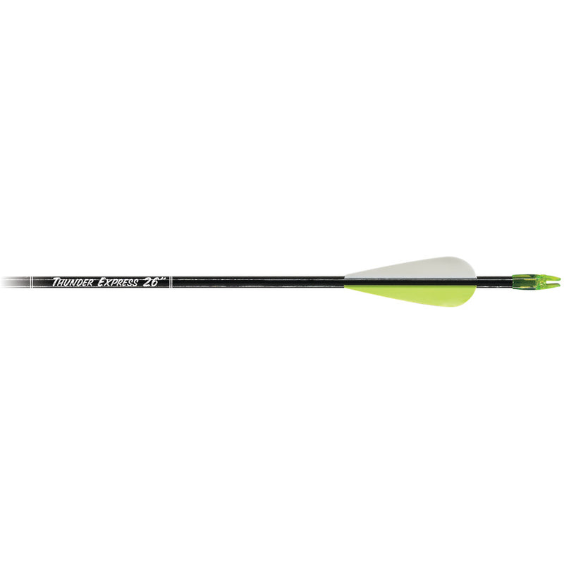 Carbon Express Thunder Express Arrows Black 26 in. 18 pk.