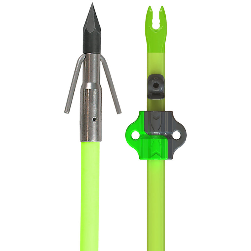 Muzzy Classic Fish Arrow Chartreuse with Carp Point