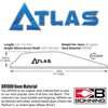 Bohning Atlas Vanes Satin Blue 100 pk.