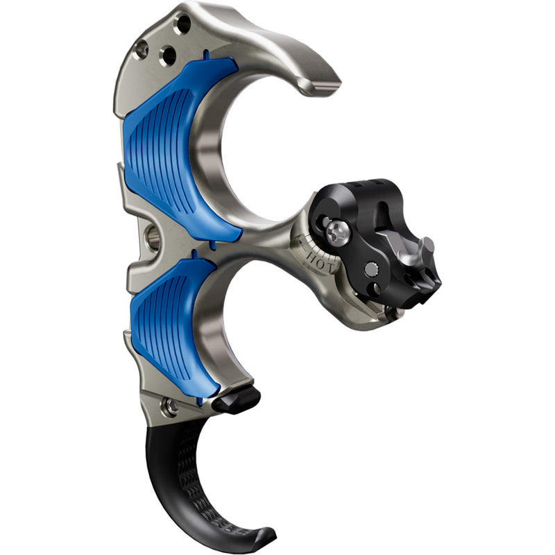 Tru Ball Aileron HBC Flex Release Blue/Quick Silver Brass 3 Finger Medium