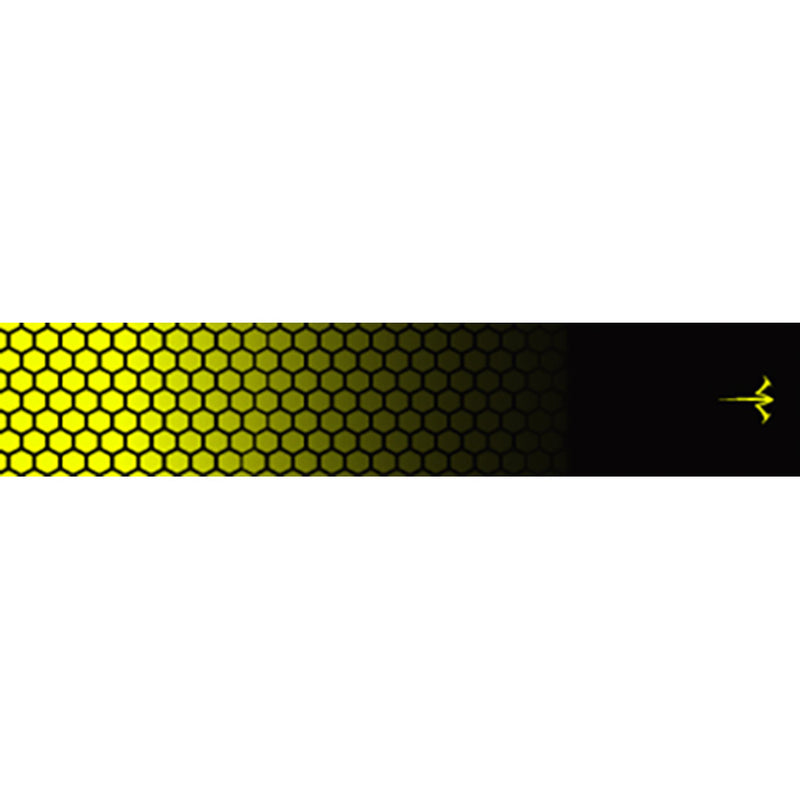 White Water Archery Honeycomb Fade Arrow Wraps Fade Flo Yellow 5 in. x 1.125 in. 15 pk.
