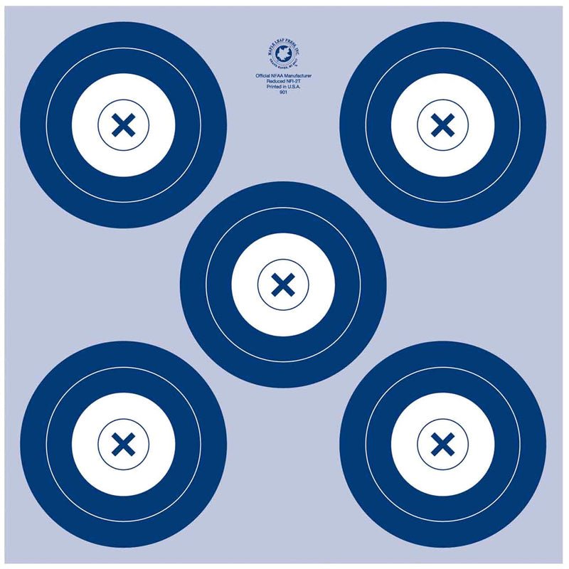 Maple Leaf NFAA Indoor Target 5 Spot Target 25 pk.