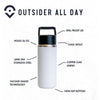 Outsider The All Day Water Bottle Navy