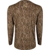 Drake Ol' Tom Performance Crew Camo Print LS MO Bottomland XLarge