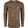 Drake Ol' Tom Performance Crew Camo Print LS MO Bottomland 2XLarge