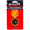 Allen Pocket Compass W/Lid Orange