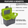 Pelican IM 14Qt Personal Cooler Hunter Green/Tan