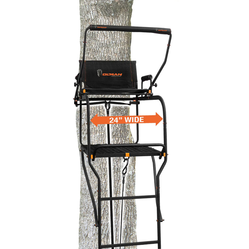 Ol Man 22 Big Daddy 1.5 Person Ladder Stand 22 ft.