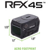 Viridian RFX45 Pro Reflex Sight Closed Emitter Green Dot Sight Black