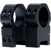 Weaver Precision Rings Matte Black 1 in. Medium