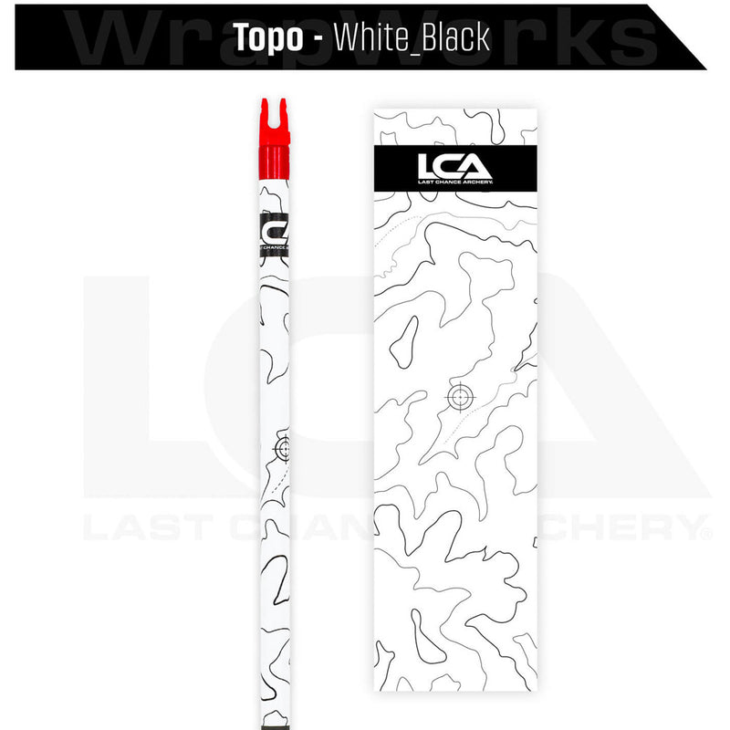 Last Chance WrapWorks Stock Topo   White/Black Precision Fixed Standard